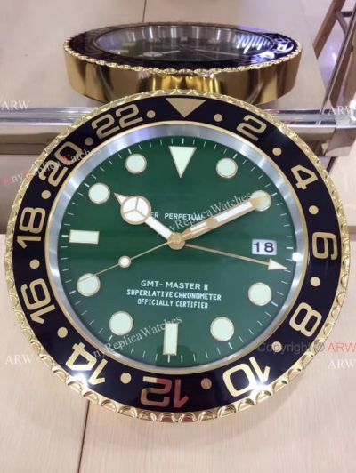 Rolex GMT-Master II Yellow Gold Dealers Clock / Fake Rolex Wall Clock